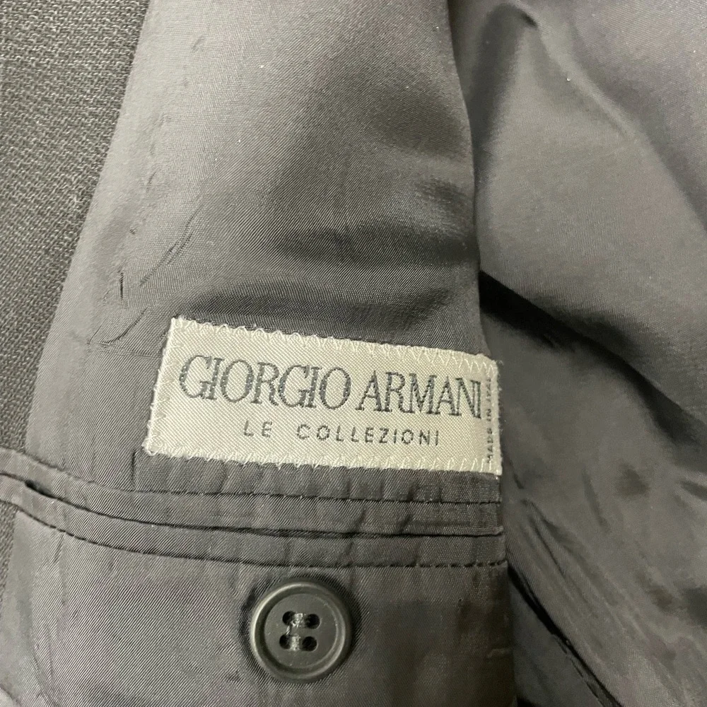 GIORGIO ARMANI LE COLLEZIONI Made in Italy Vintage Tonal Check 3-Btn Jacket 42 R
